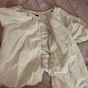 Floral Button-Up Blouse